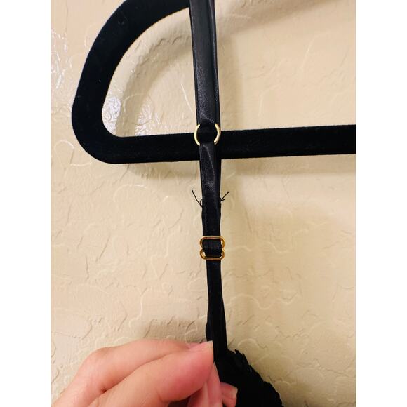 Flora Nikrooz Black Babydoll Bellflower Camidoll with Bikini Bottom Size 2XL - Picture 5 of 12